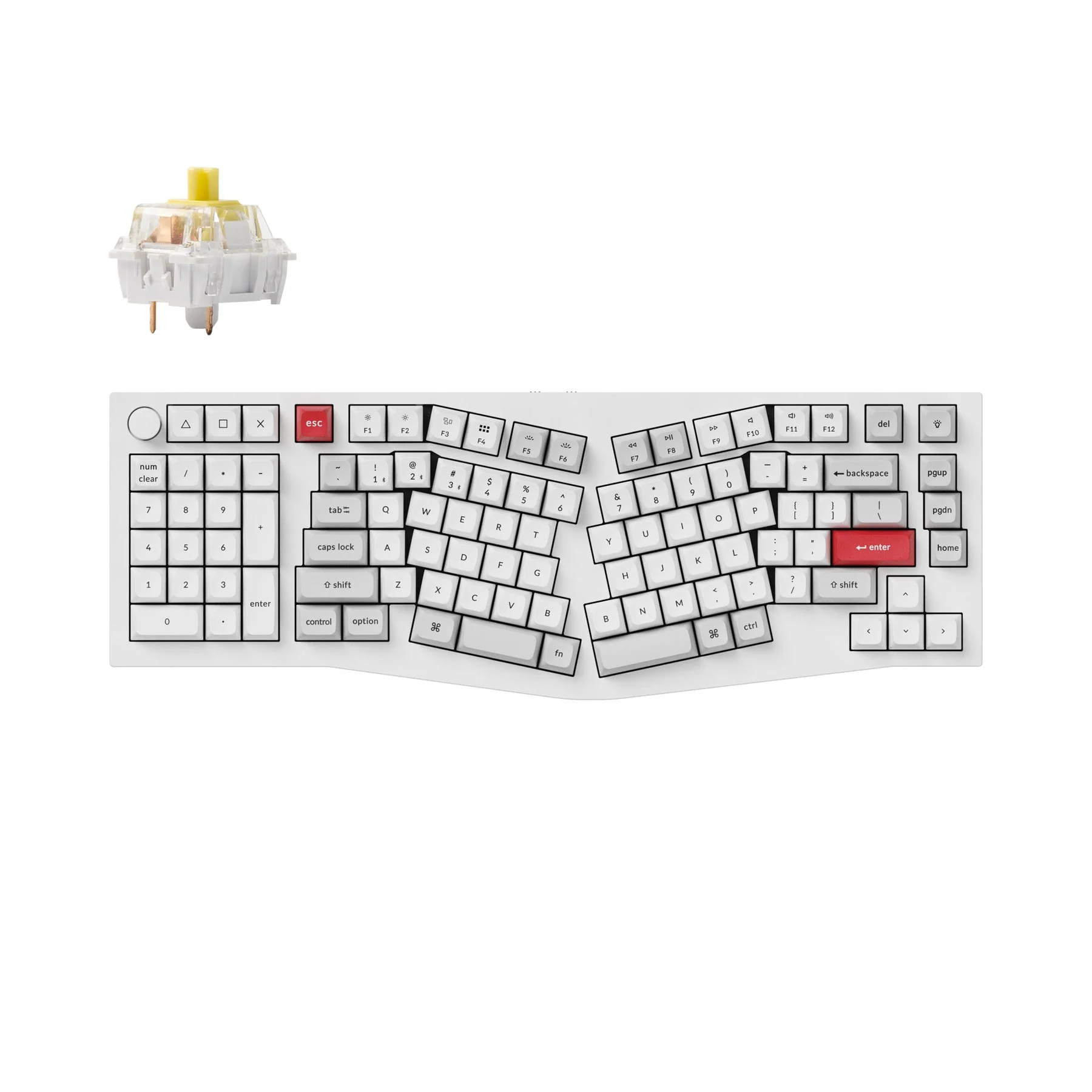 Keychron Q14 Pro (Alice Layout) QMK/VIA Wireless Custom Mechanical Keyboard (US ANSI Layout) - Image 9