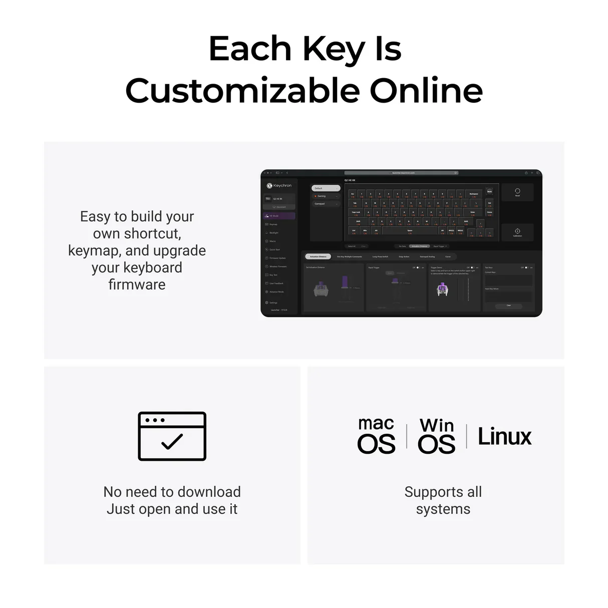 Keychron Q2 HE 8K Wired Magnetic Switch Keyboard (US ANSI Layout) - Image 4