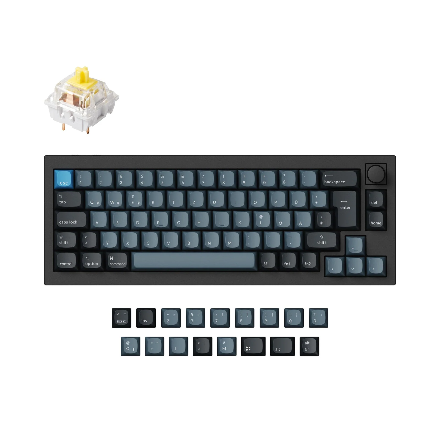 Keychron Q2 Pro QMK/VIA Wireless Custom Mechanical Keyboard ISO Layout Collection - Image 4
