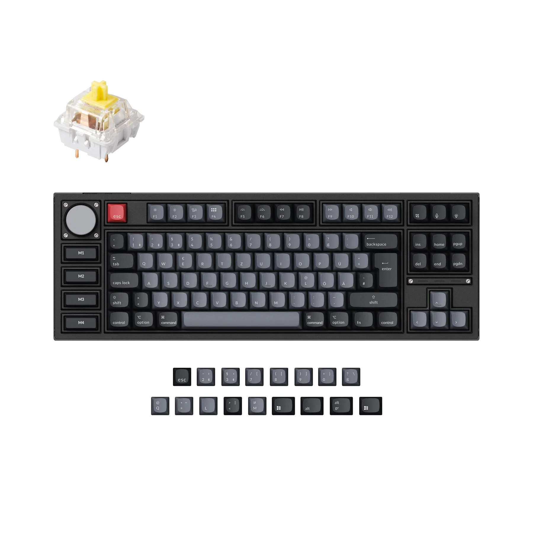 Keychron Q3 Pro QMK Custom Mechanical Keyboard ISO Layout Collection - Image 7