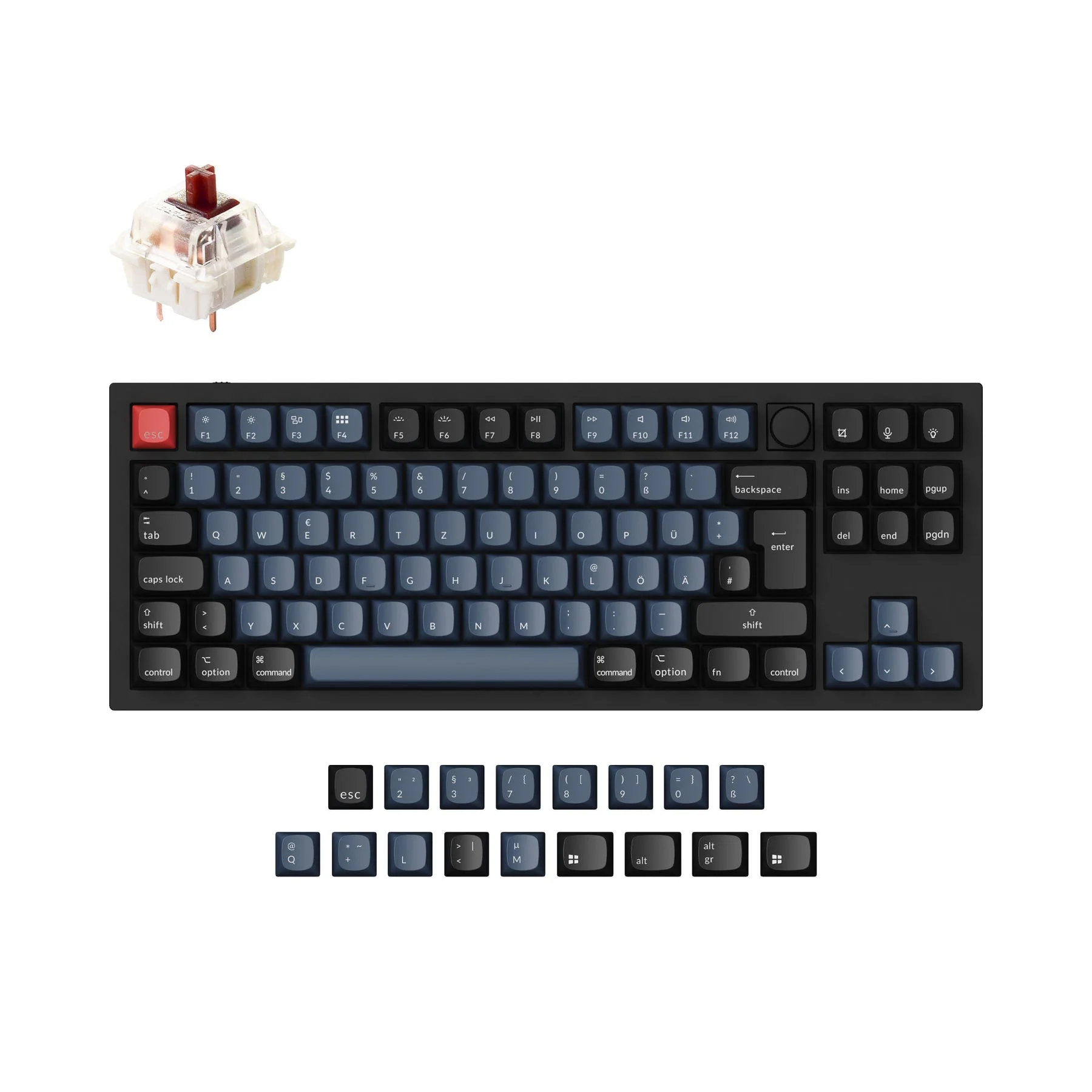 Keychron Q3 QMK Custom Mechanical Keyboard ISO Layout Collection - Image 10