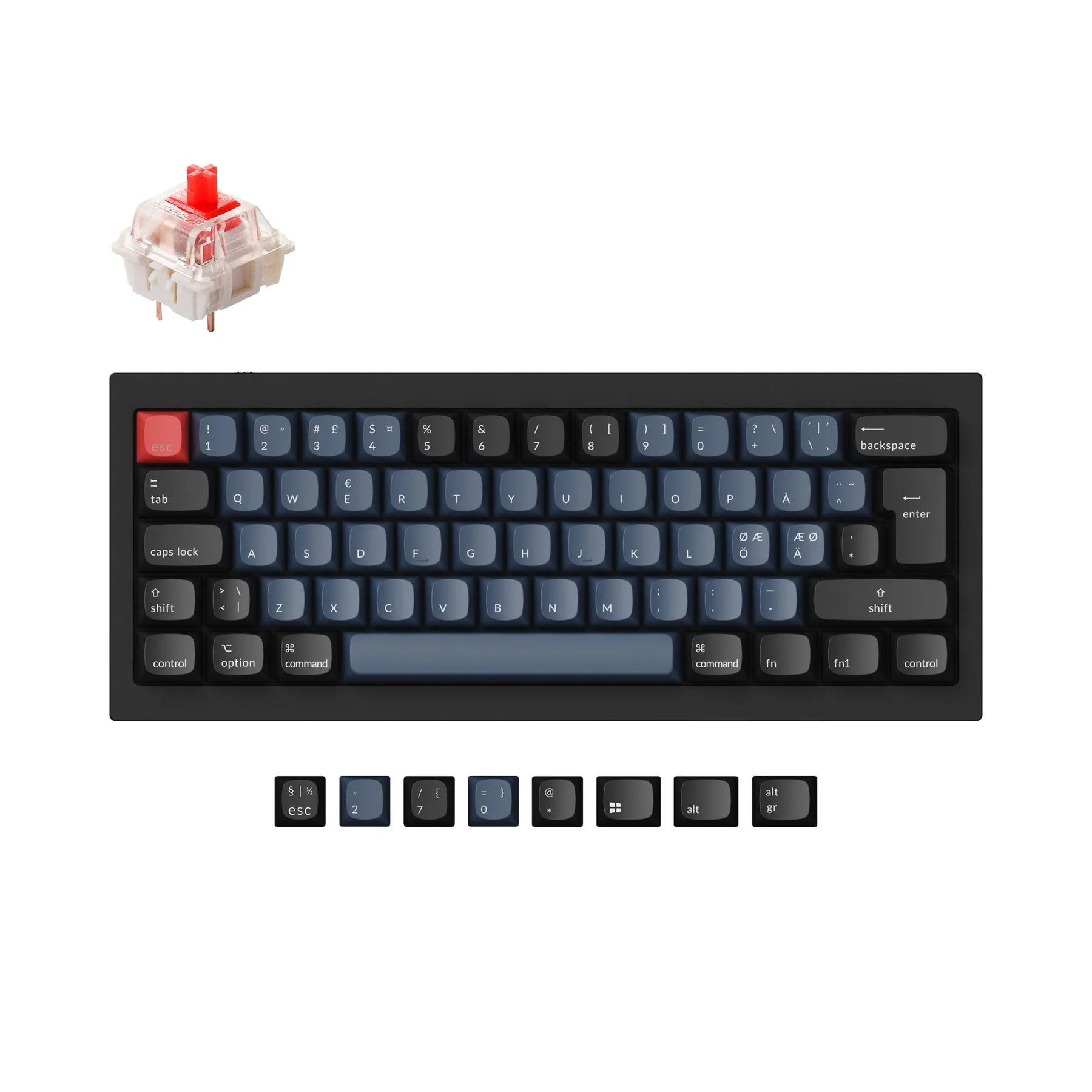 Keychron Q4 QMK Custom Mechanical Keyboard ISO Layout Collection - Image 10