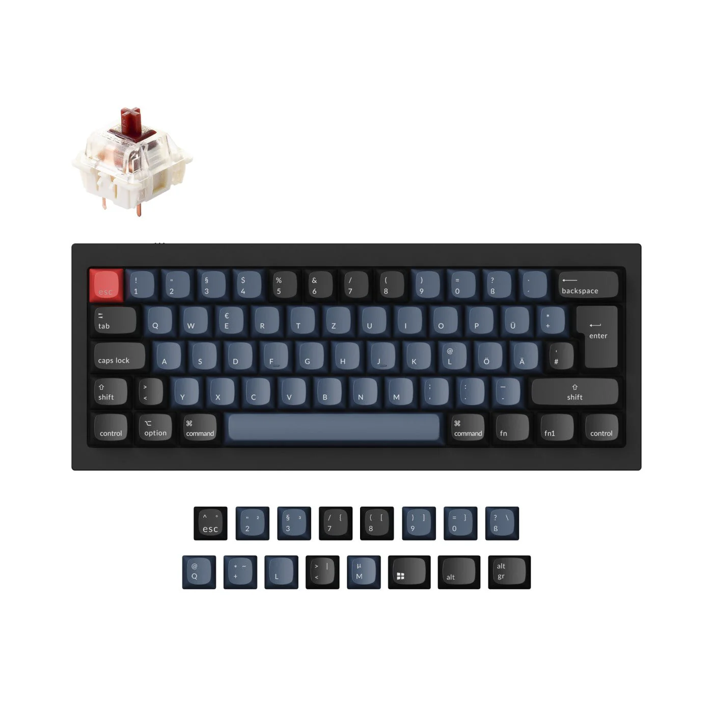 Keychron Q4 QMK Custom Mechanical Keyboard ISO Layout Collection - Image 7