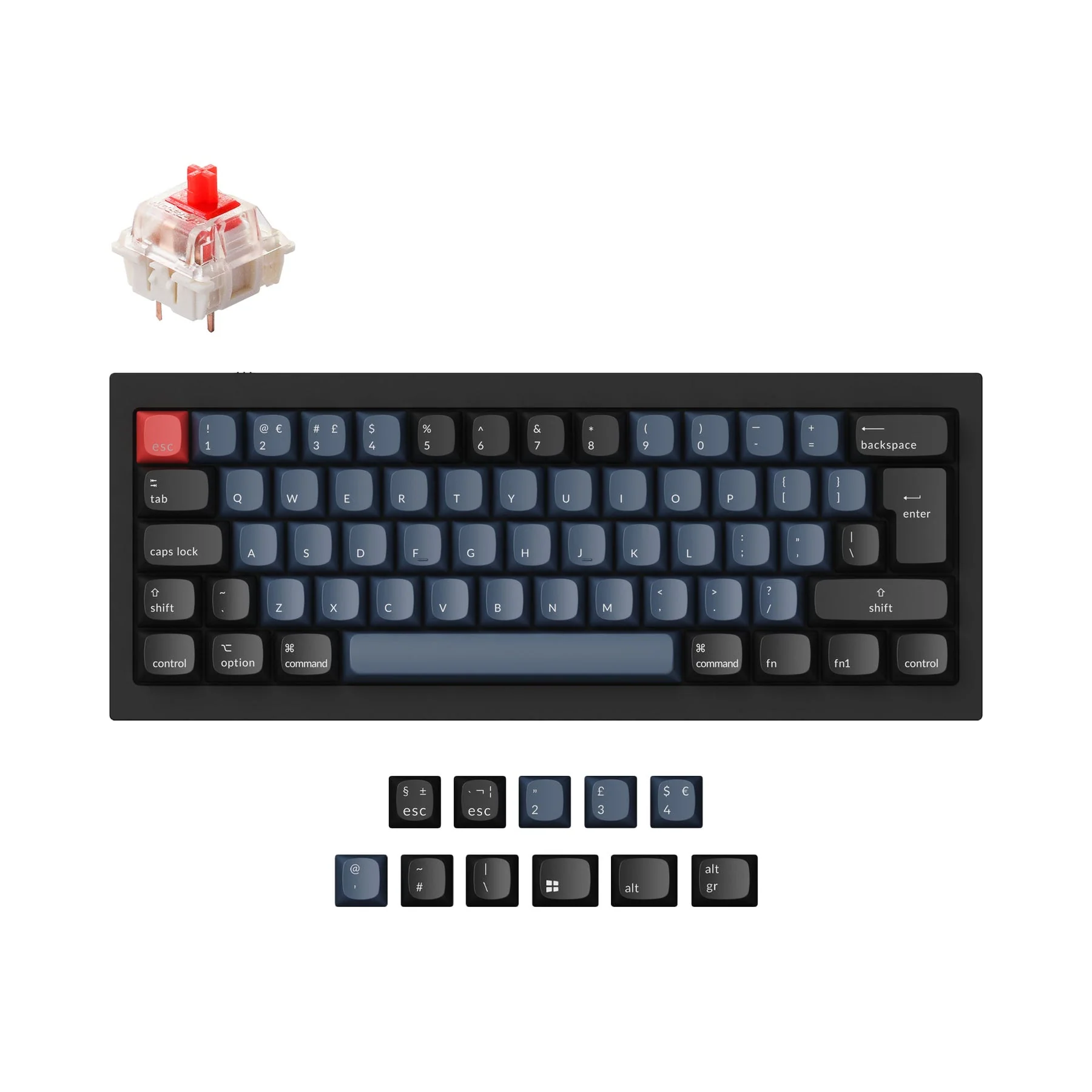 Keychron Q4 QMK Custom Mechanical Keyboard ISO Layout Collection - Image 8