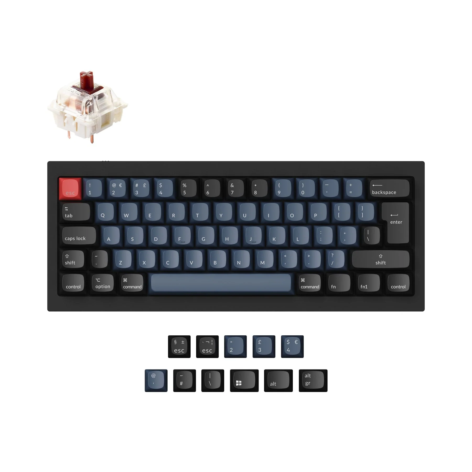 Keychron Q4 QMK Custom Mechanical Keyboard ISO Layout Collection - Image 9