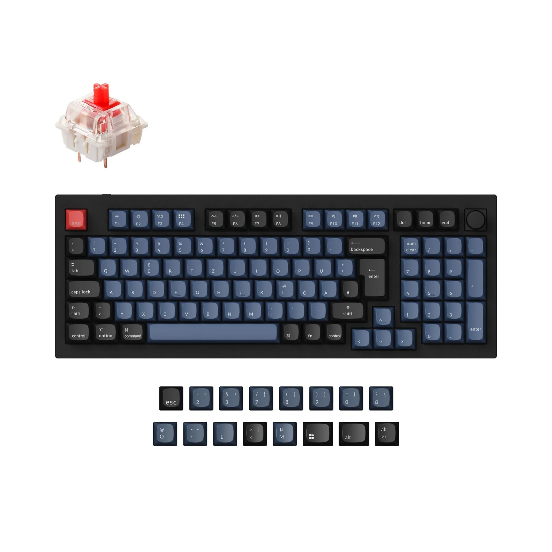 Keychron Q5 QMK Custom Mechanical Keyboard ISO Layout Collection - Image 11