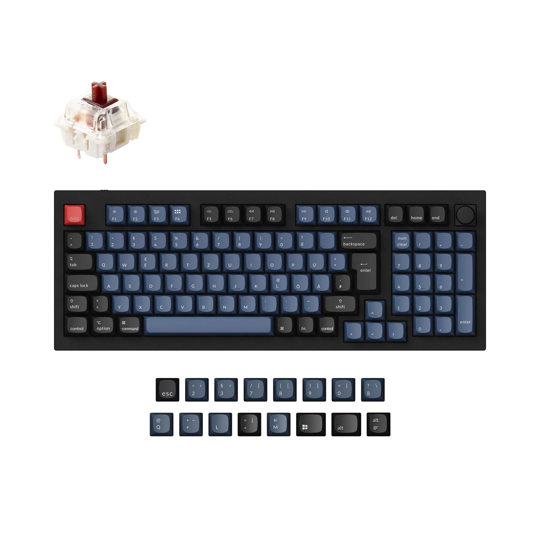 Keychron Q5 QMK Custom Mechanical Keyboard ISO Layout Collection - Image 12