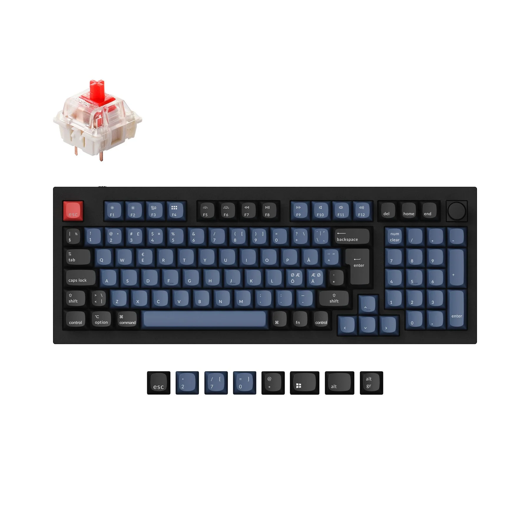 Keychron Q5 QMK Custom Mechanical Keyboard ISO Layout Collection - Image 13