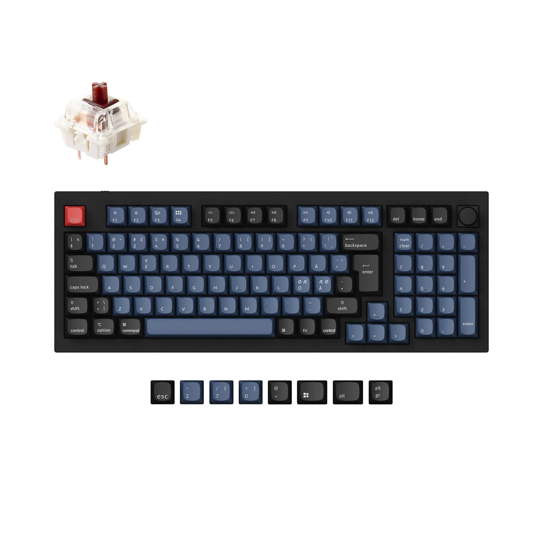 Keychron Q5 QMK Custom Mechanical Keyboard ISO Layout Collection - Image 14