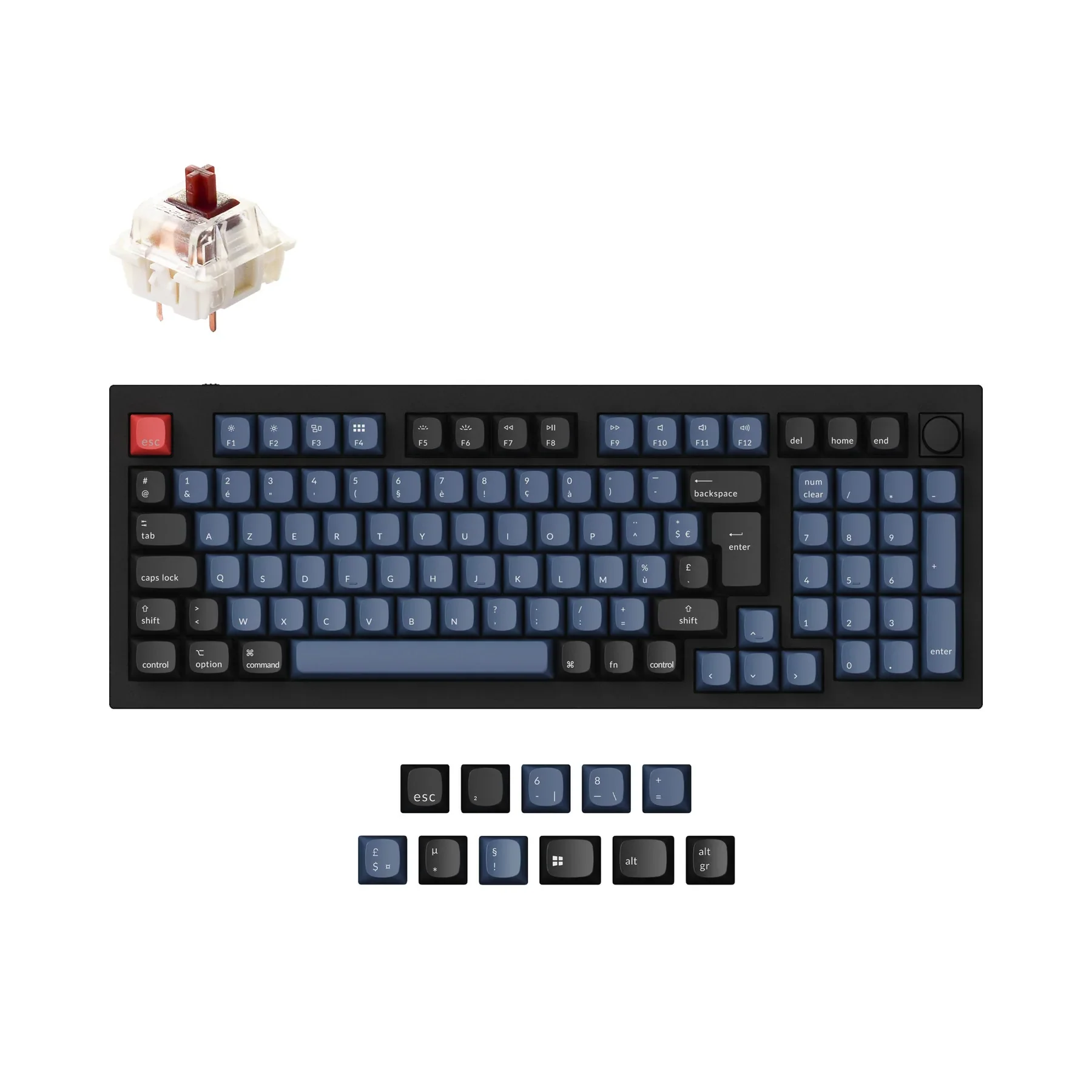 Keychron Q5 QMK Custom Mechanical Keyboard ISO Layout Collection - Image 2