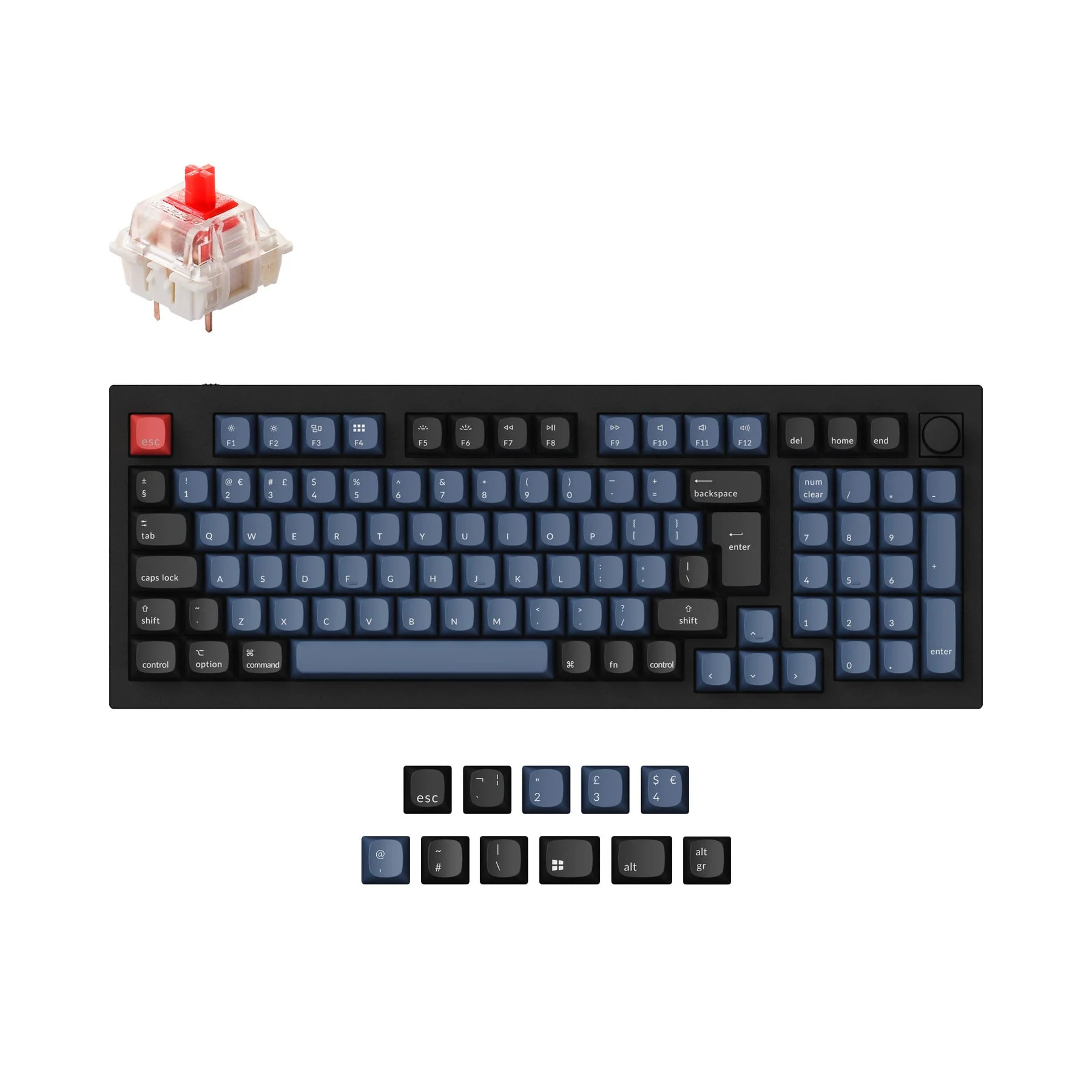 Keychron Q5 QMK Custom Mechanical Keyboard ISO Layout Collection - Image 9