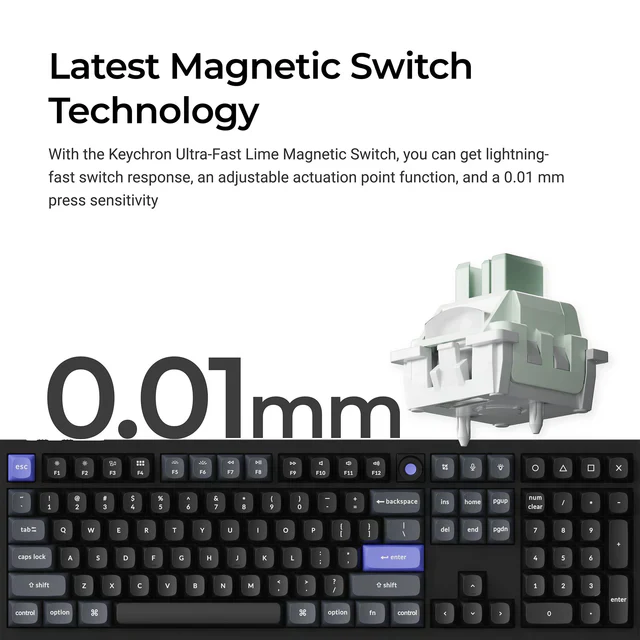 Keychron Q6 HE 8K Wired Magnetic Switch Keyboard (US ANSI Layout) - Image 7