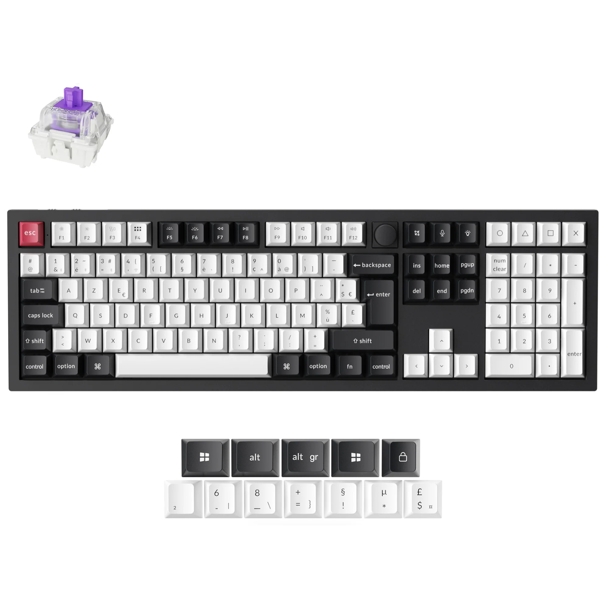 Keychron Q6 HE QMK Wireless Custom Keyboard ISO Layout Collection - Image 16