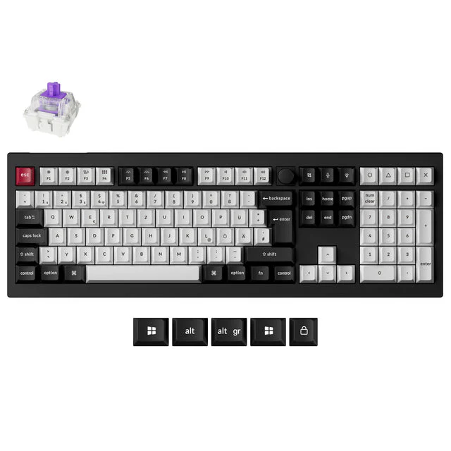 Keychron Q6 HE QMK Wireless Custom Keyboard ISO Layout Collection - Image 17