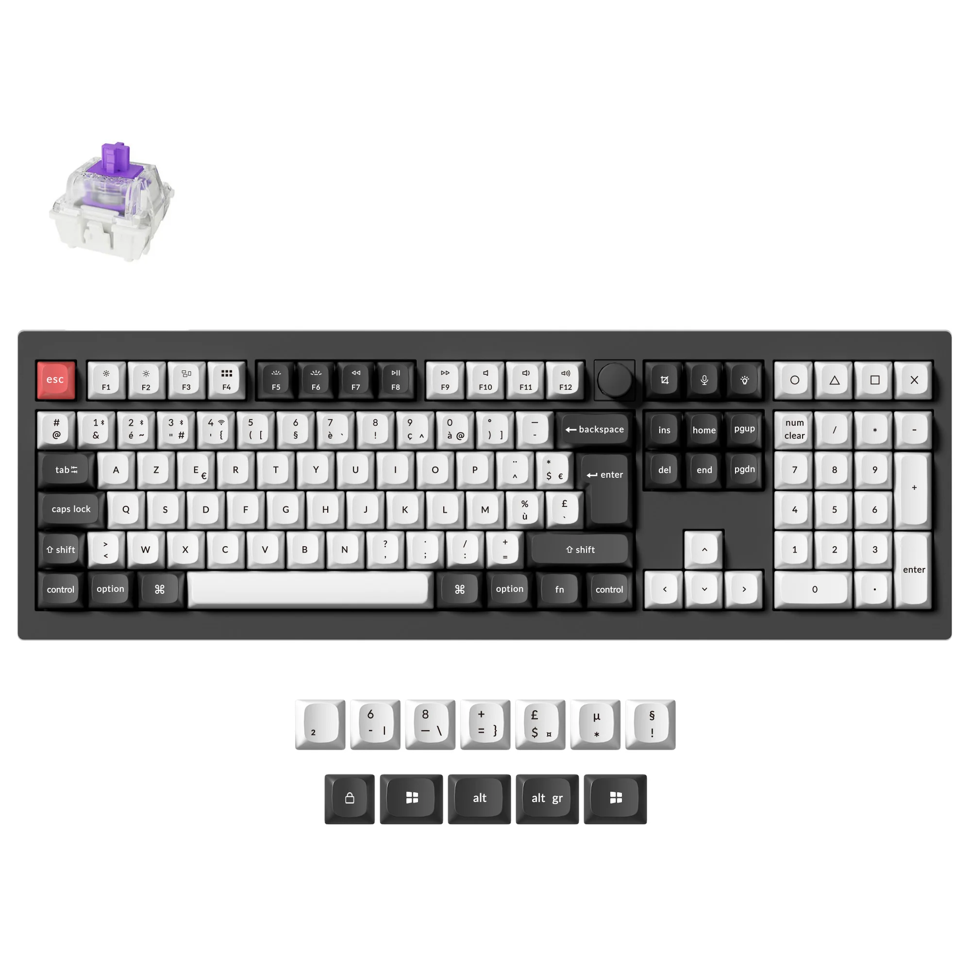 Keychron Q6 HE QMK Wireless Custom Keyboard ISO Layout Collection - Image 19