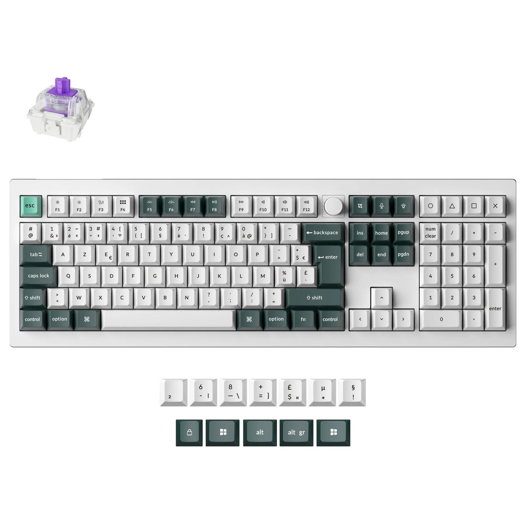 Keychron Q6 HE QMK Wireless Custom Keyboard ISO Layout Collection - Image 20