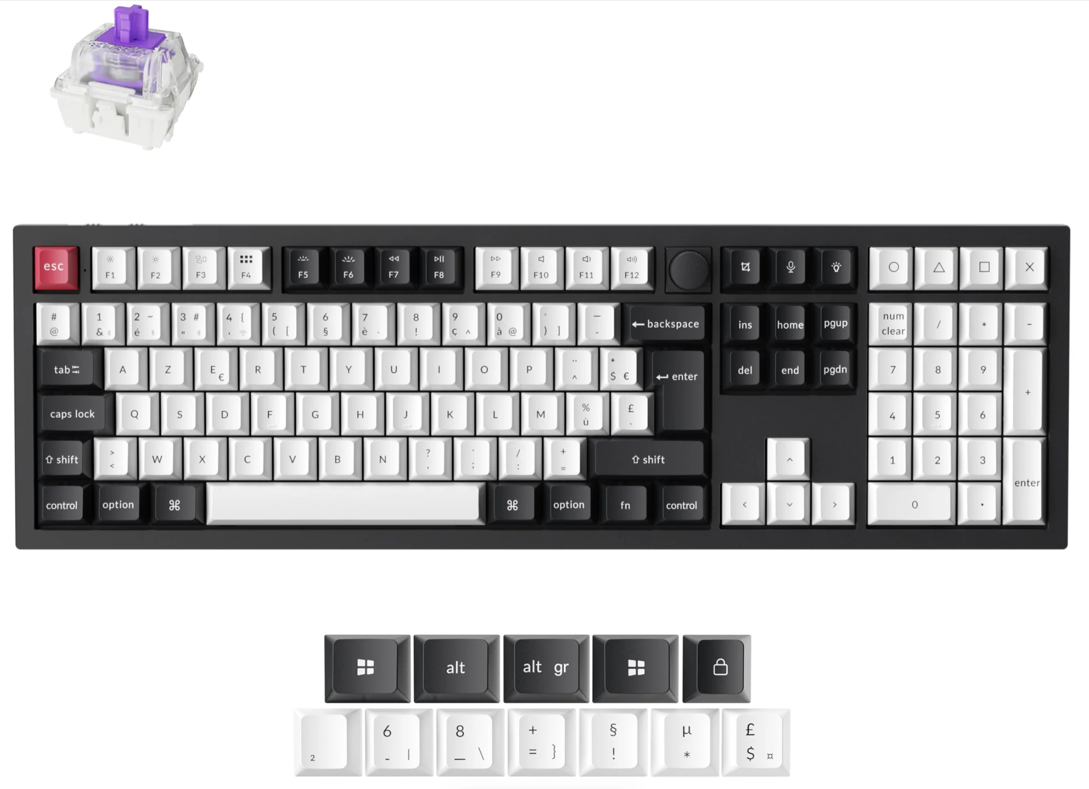 Keychron Q6 HE QMK Wireless Custom Keyboard ISO Layout Collection - Image 9