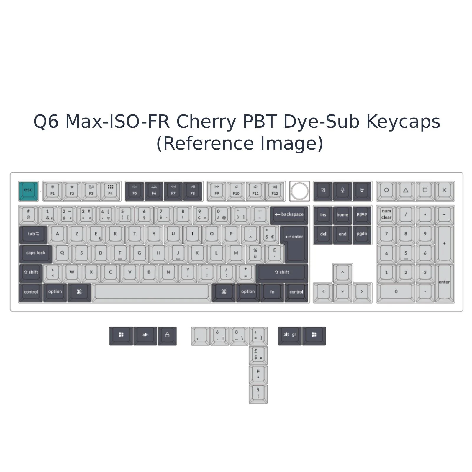 Keychron Q6 Max QMK/VIA Wireless Custom Mechanical Keyboard ISO Layout Collection - Image 20