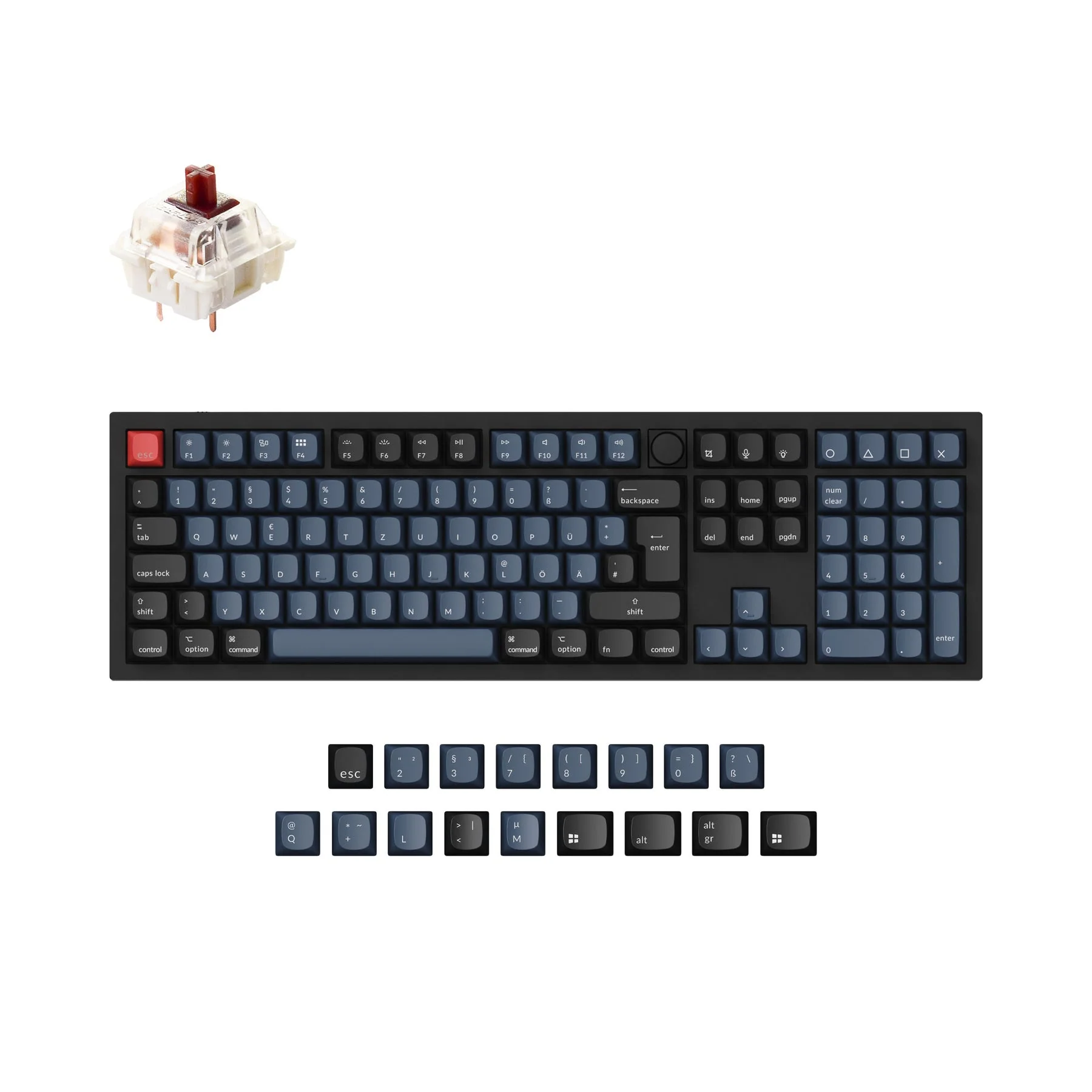 Keychron Q6 QMK Custom Mechanical Keyboard ISO Layout Collection - Image 10
