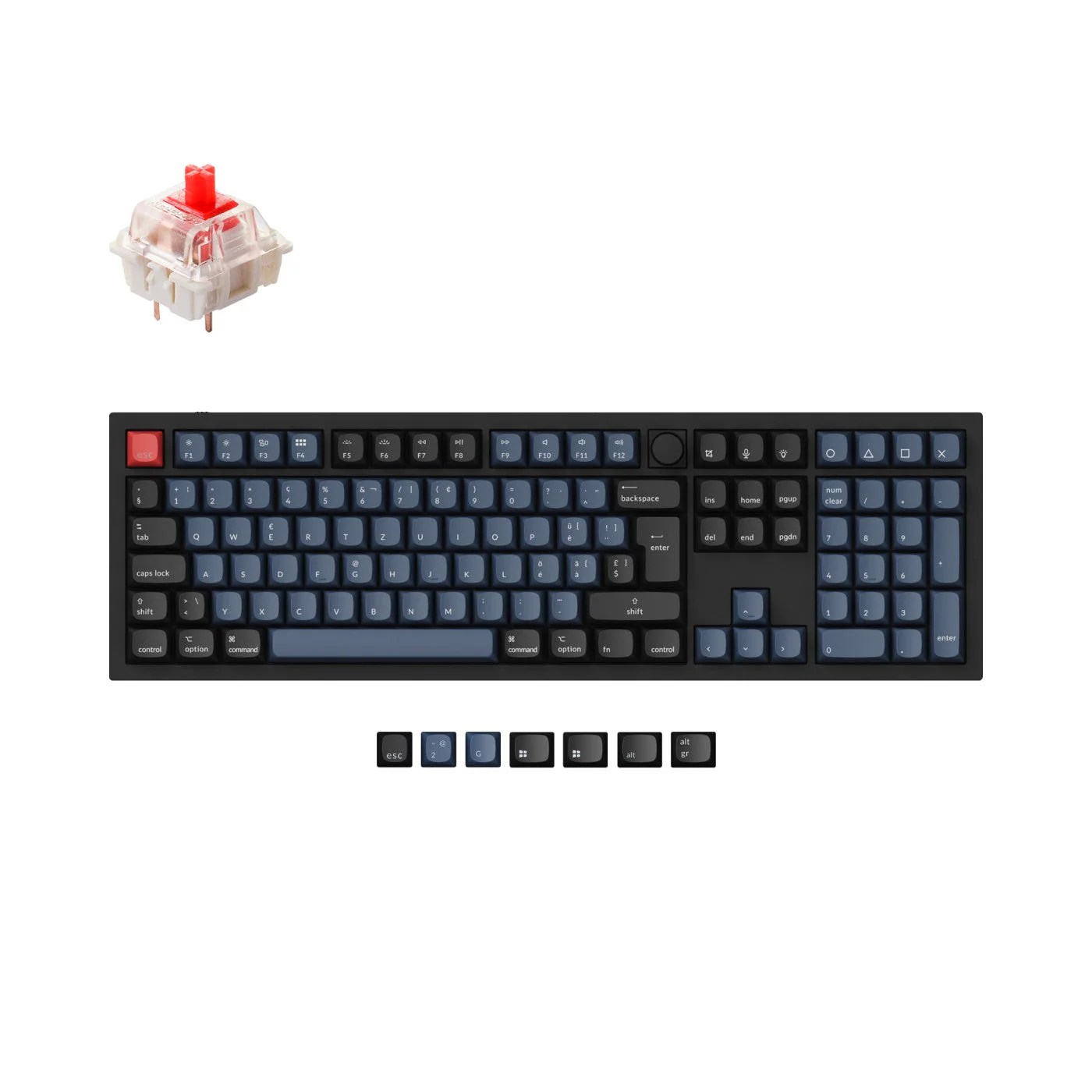 Keychron Q6 QMK Custom Mechanical Keyboard ISO Layout Collection - Image 15