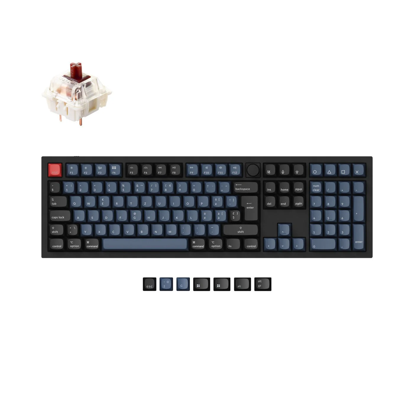 Keychron Q6 QMK Custom Mechanical Keyboard ISO Layout Collection - Image 16