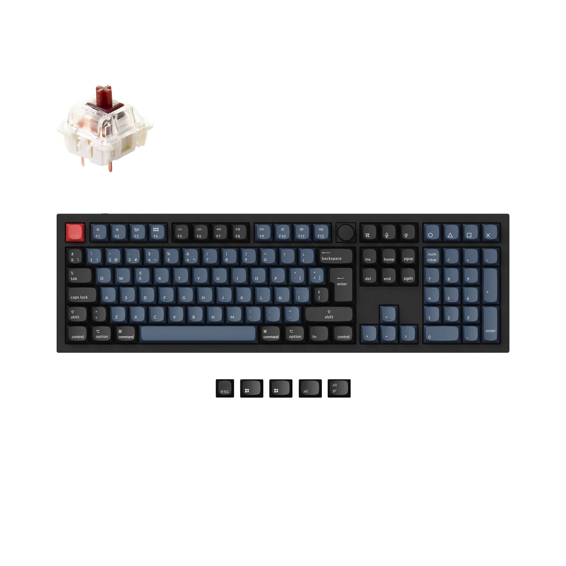 Keychron Q6 QMK Custom Mechanical Keyboard ISO Layout Collection - Image 18