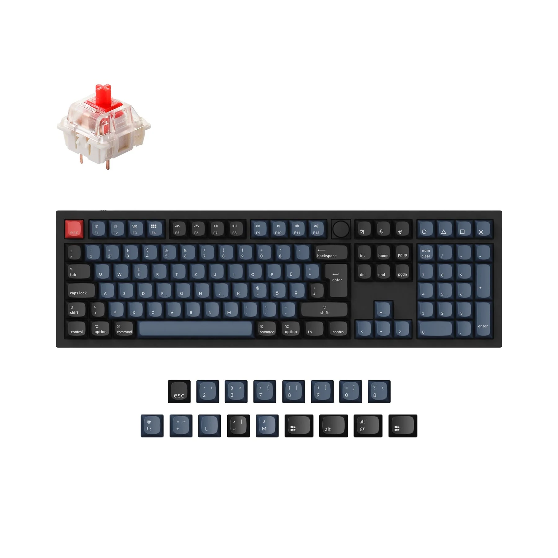 Keychron Q6 QMK Custom Mechanical Keyboard ISO Layout Collection - Image 9