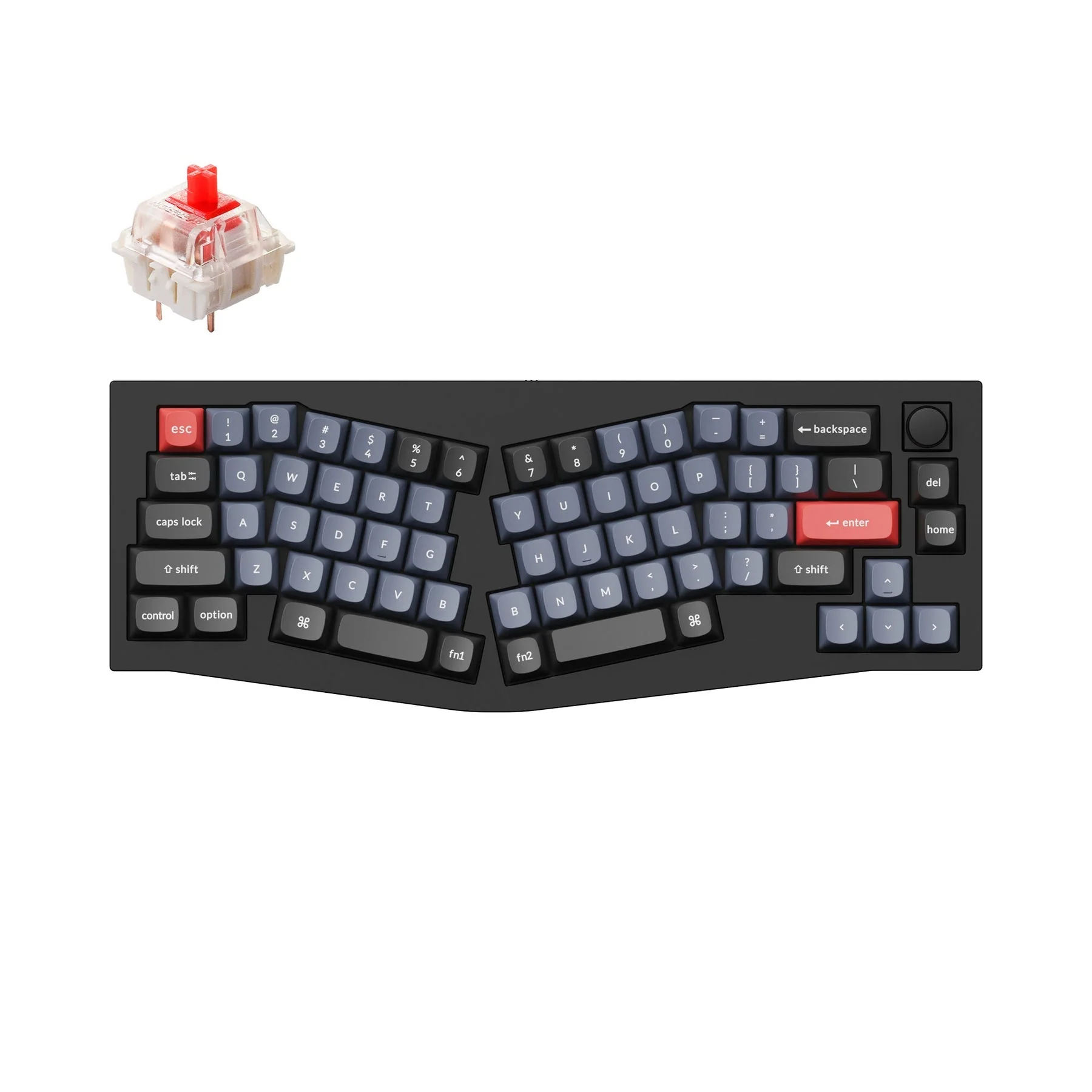 Keychron Q8 (Alice Layout) QMK Wired Custom Mechanical Keyboard(US ANSI Layout) - Image 10