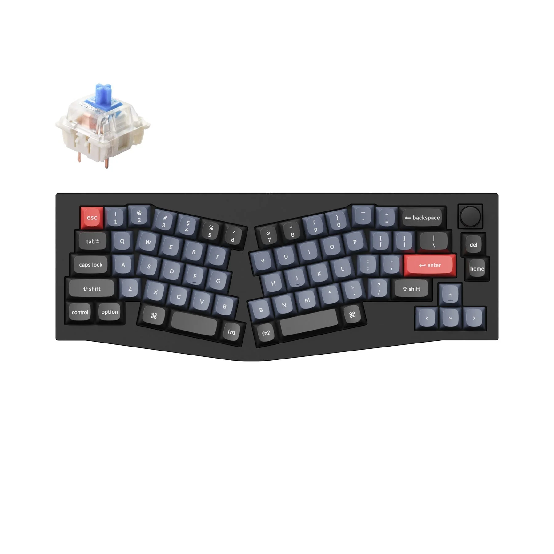 Keychron Q8 (Alice Layout) QMK Wired Custom Mechanical Keyboard(US ANSI Layout) - Image 11