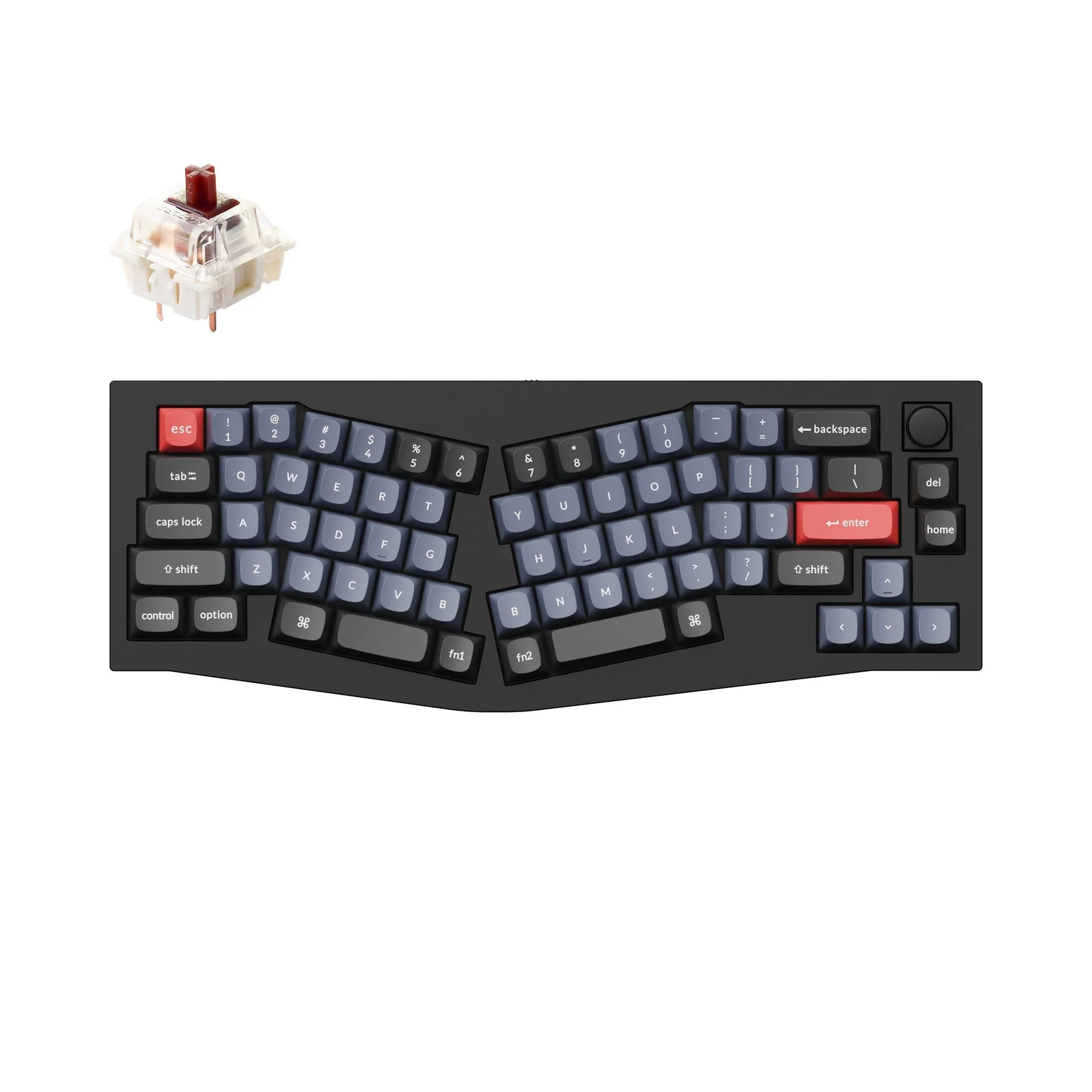 Keychron Q8 (Alice Layout) QMK Wired Custom Mechanical Keyboard(US ANSI Layout) - Image 12