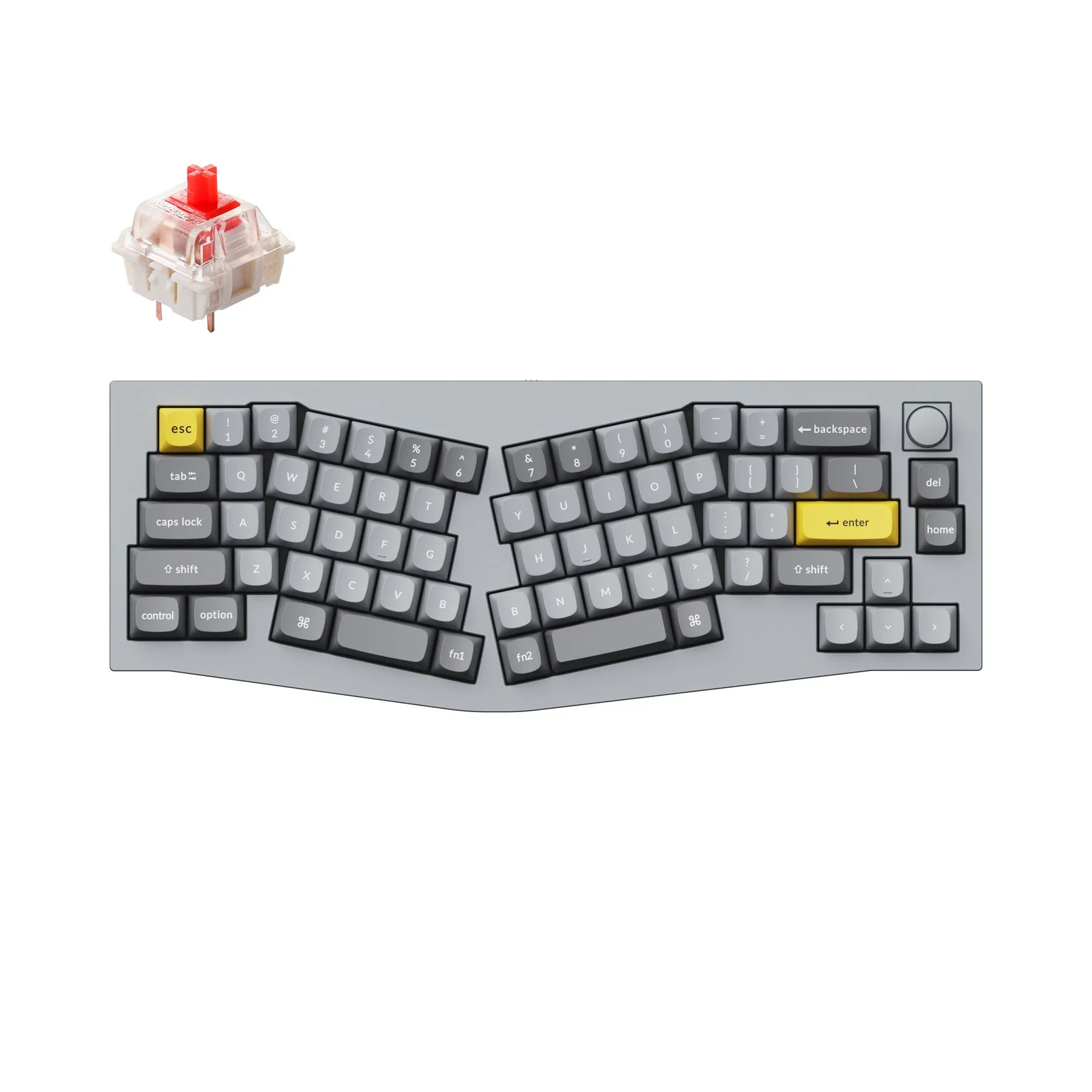Keychron Q8 (Alice Layout) QMK Wired Custom Mechanical Keyboard(US ANSI Layout) - Image 13