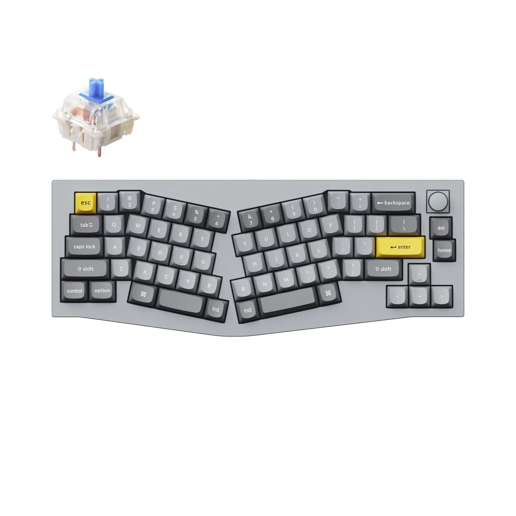 Keychron Q8 (Alice Layout) QMK Wired Custom Mechanical Keyboard(US ANSI Layout) - Image 14