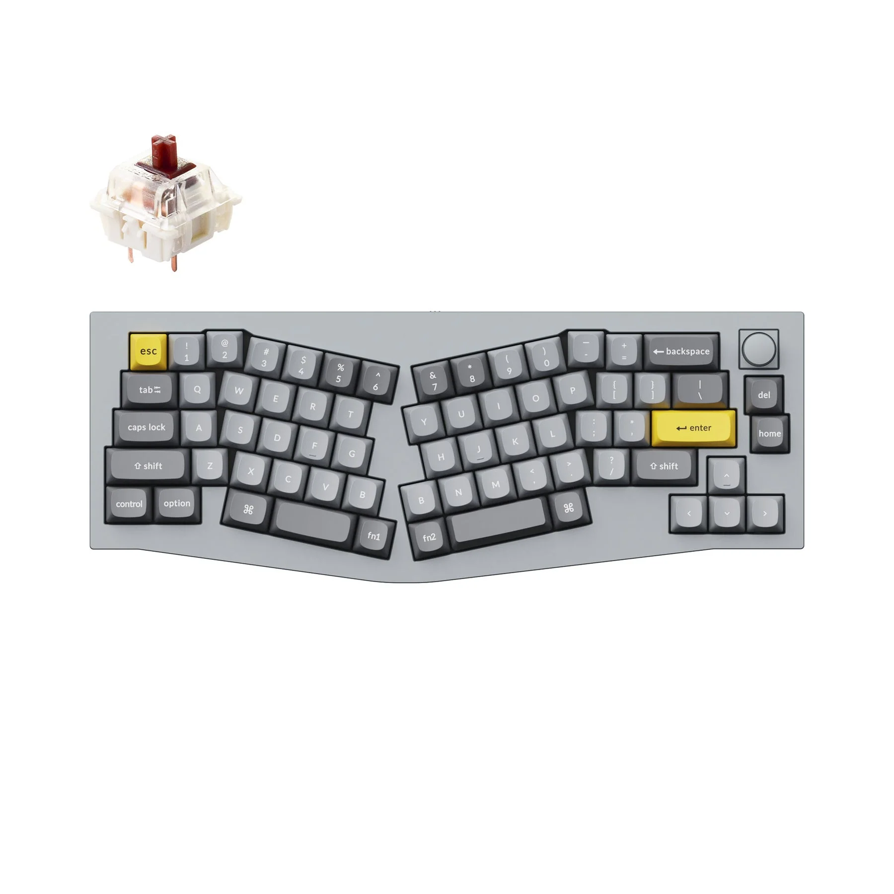 Keychron Q8 (Alice Layout) QMK Wired Custom Mechanical Keyboard(US ANSI Layout) - Image 15