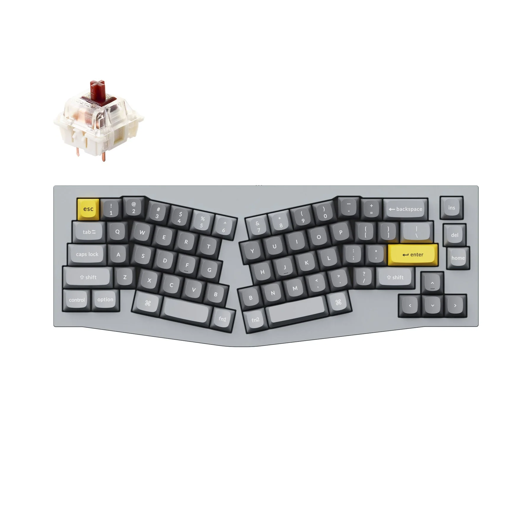 Keychron Q8 (Alice Layout) QMK Wired Custom Mechanical Keyboard(US ANSI Layout) - Image 6
