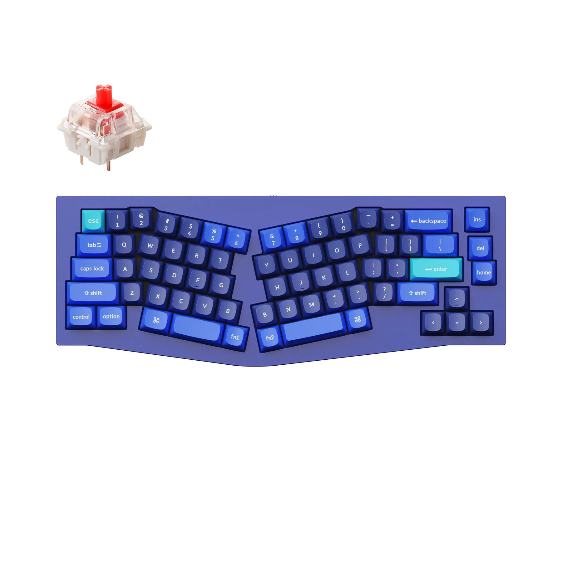 Keychron Q8 (Alice Layout) QMK Wired Custom Mechanical Keyboard(US ANSI Layout) - Image 7