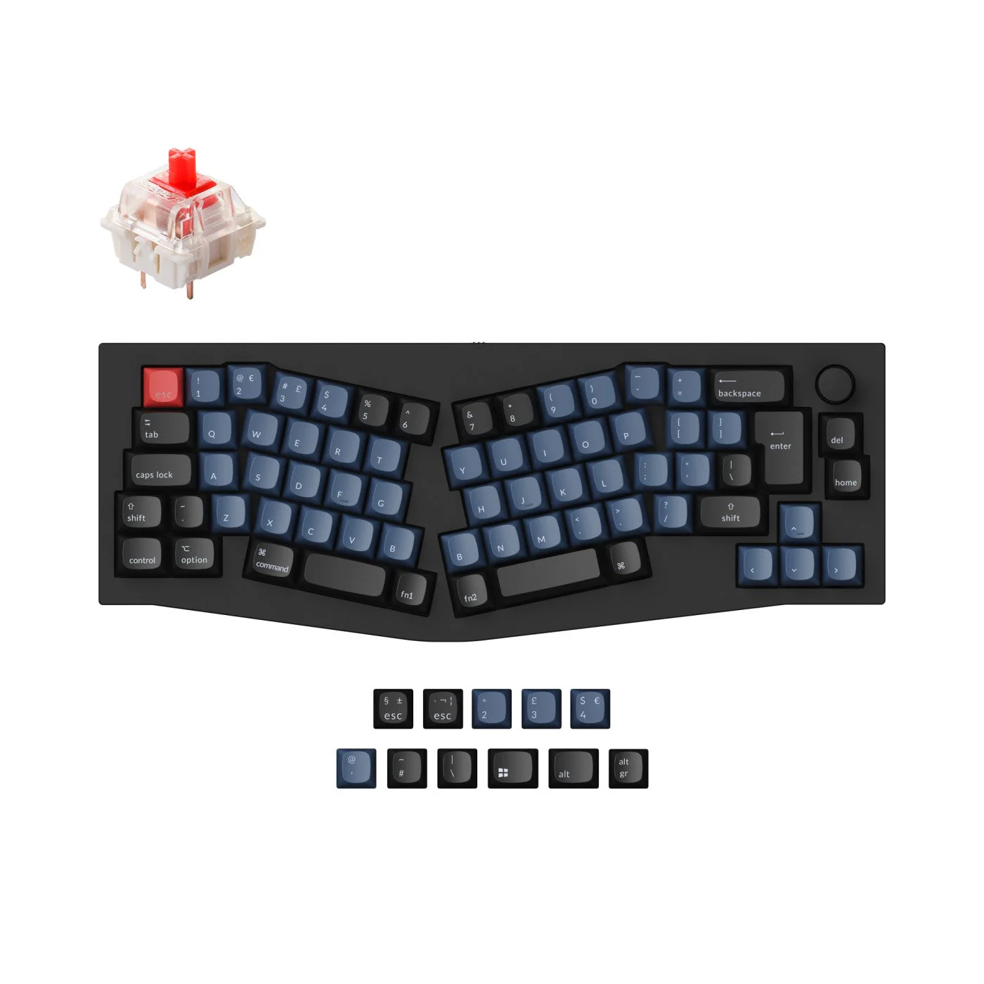 Keychron Q8 (Alice Layout) QMK Custom Mechanical Keyboard ISO Layout Collection - Image 11