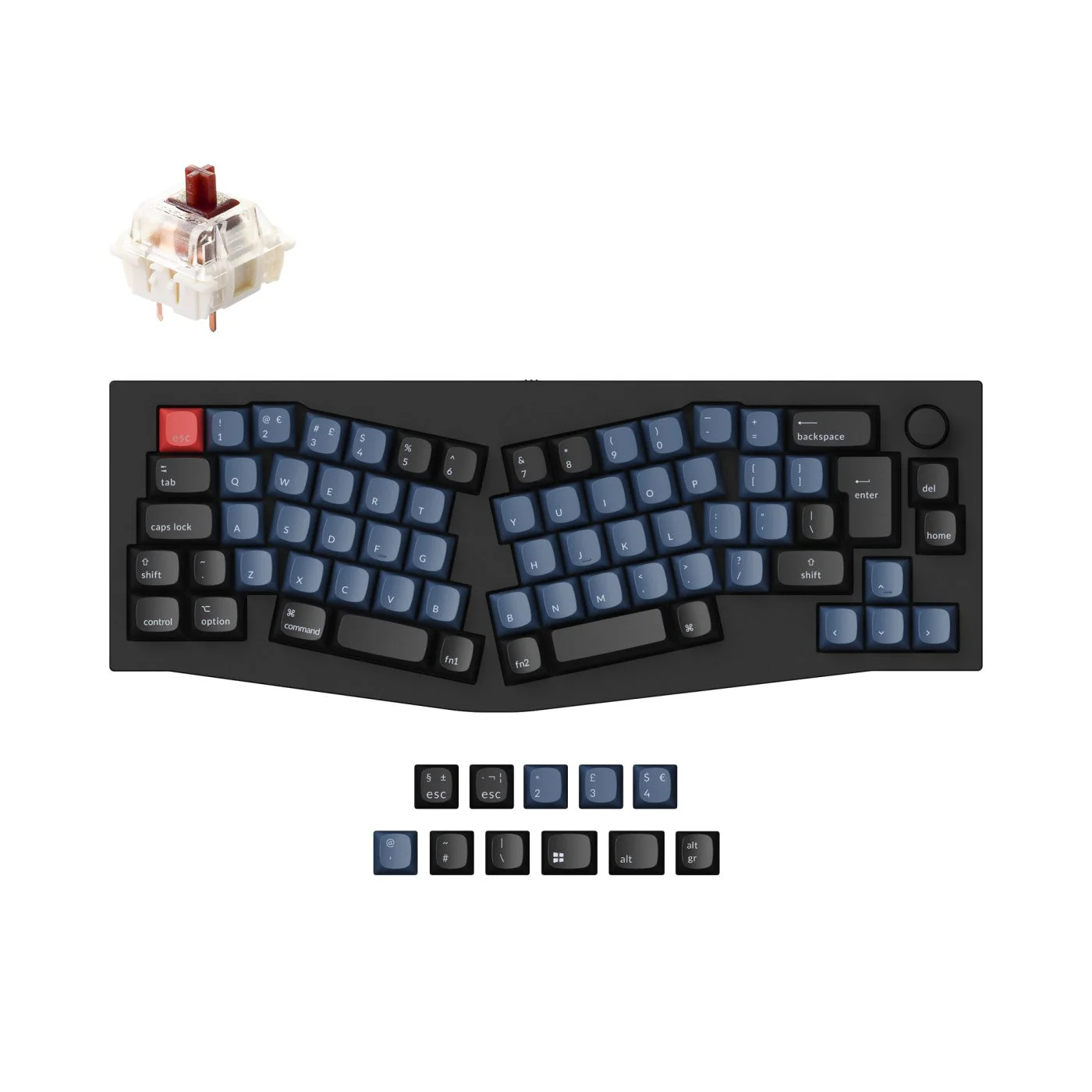 Keychron Q8 (Alice Layout) QMK Custom Mechanical Keyboard ISO Layout Collection - Image 12