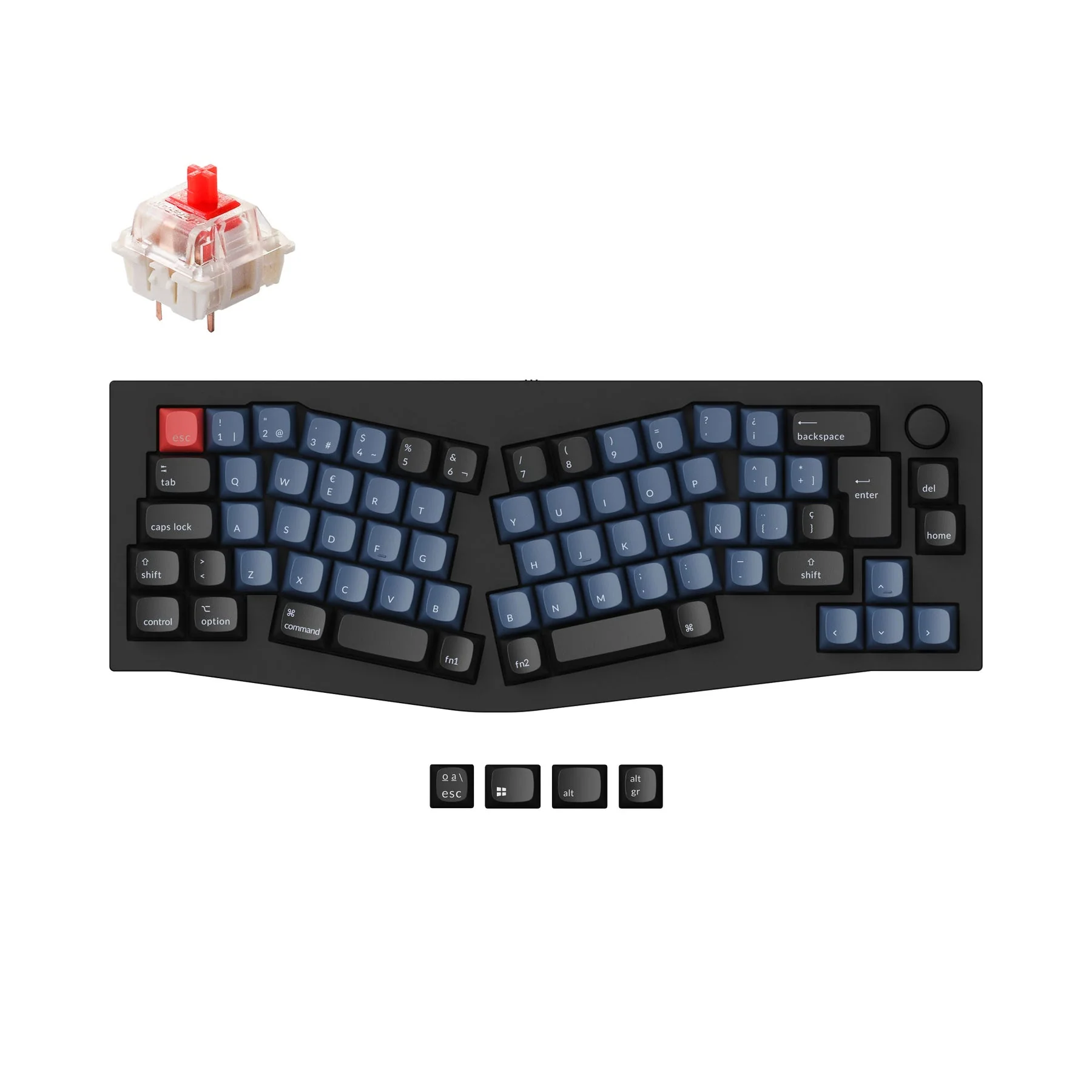 Keychron Q8 (Alice Layout) QMK Custom Mechanical Keyboard ISO Layout Collection - Image 15