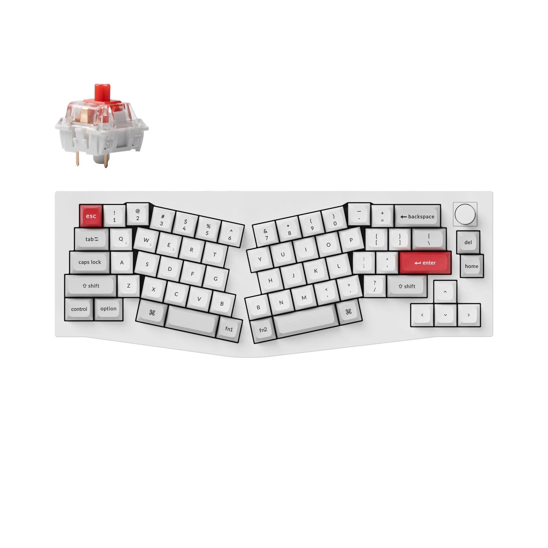 Keychron Q8 Pro (Alice Layout) QMK/VIA Wireless Custom Mechanical Keyboard (US ANSI Layout) - Image 7