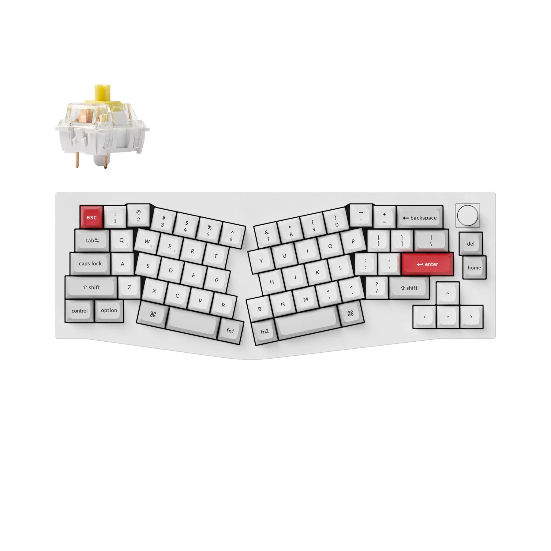 Keychron Q8 Pro (Alice Layout) QMK/VIA Wireless Custom Mechanical Keyboard (US ANSI Layout) - Image 9