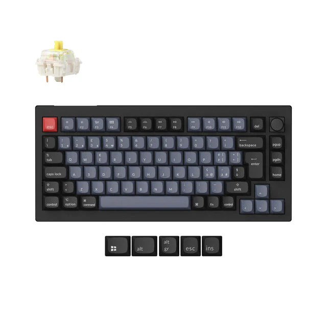 Keychron V1 Max QMK Wireless Custom Mechanical Keyboard ISO Layout Collection - Image 22