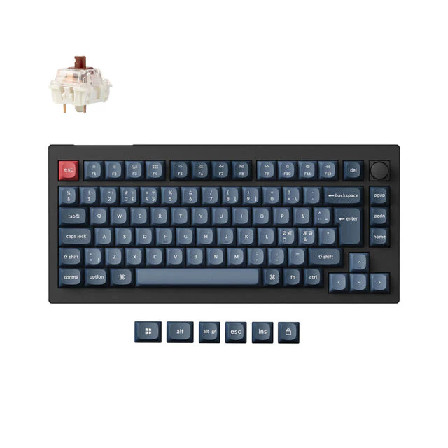 Keychron V1 Max QMK Wireless Custom Mechanical Keyboard ISO Layout Collection - Image 5