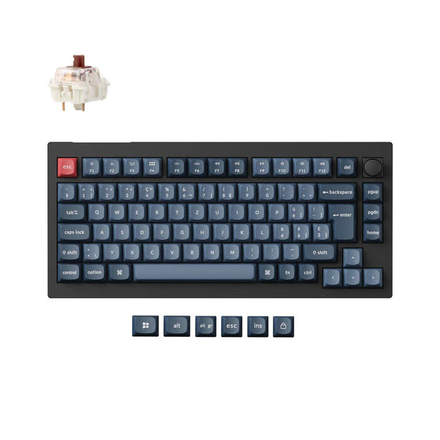 Keychron V1 Max QMK Wireless Custom Mechanical Keyboard ISO Layout Collection - Image 7