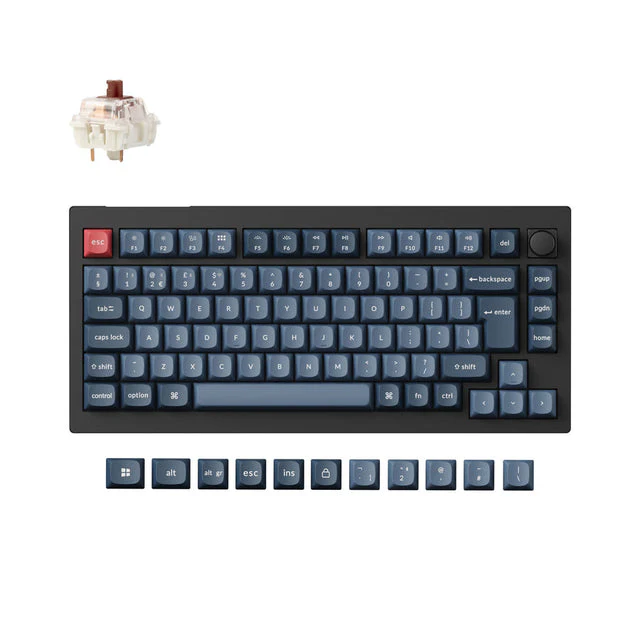 Keychron V1 Max QMK Wireless Custom Mechanical Keyboard ISO Layout Collection - Image 9