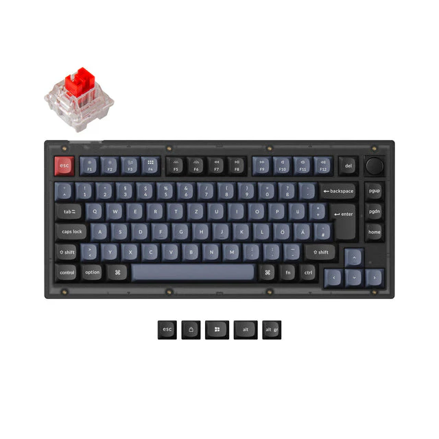 Keychron V1 QMK Custom Mechanical Keyboard ISO Layout Collection - Image 17