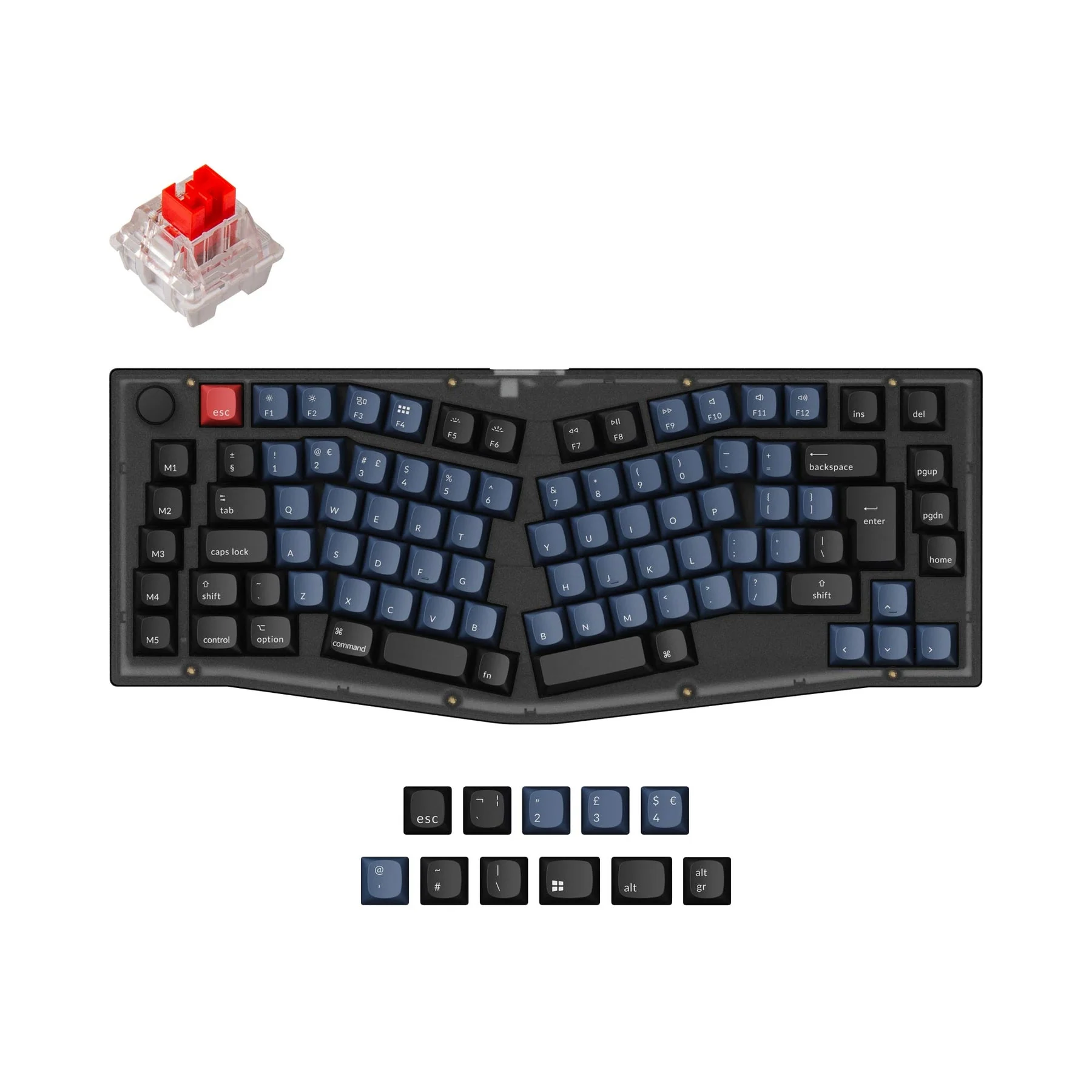 Keychron V10 (Alice Layout) QMK Custom Mechanical Keyboard ISO Layout Collection - Image 9