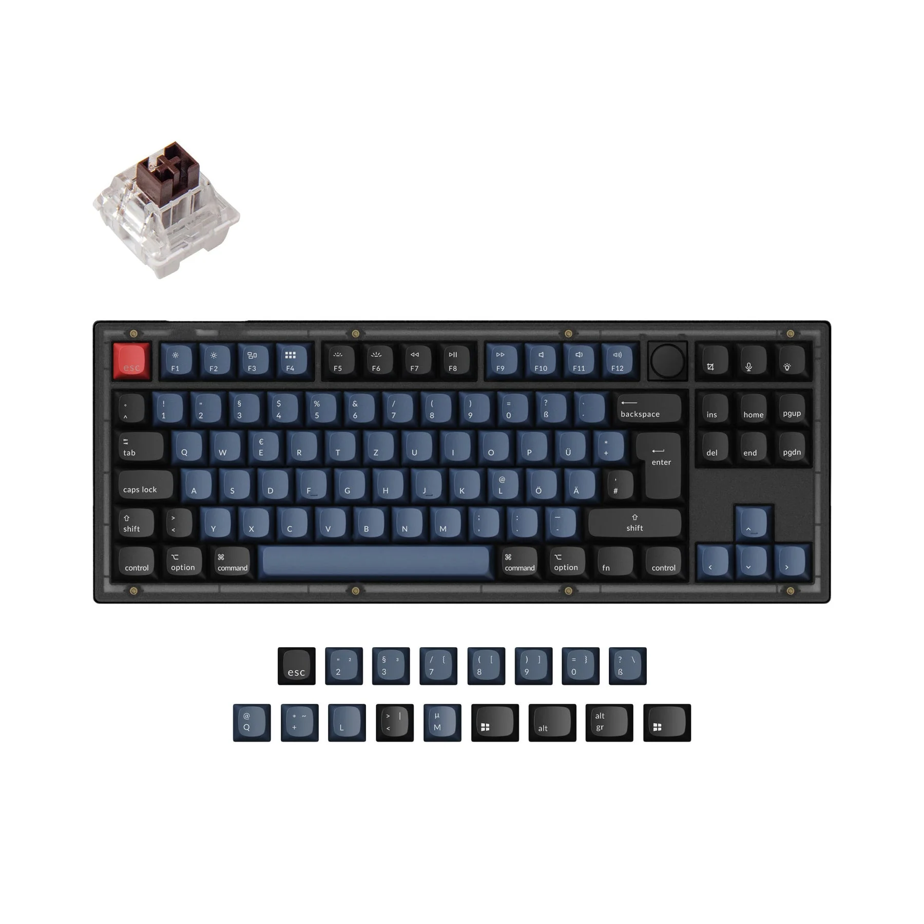 Keychron V3 QMK Custom Mechanical Keyboard ISO Layout Collection - Image 8