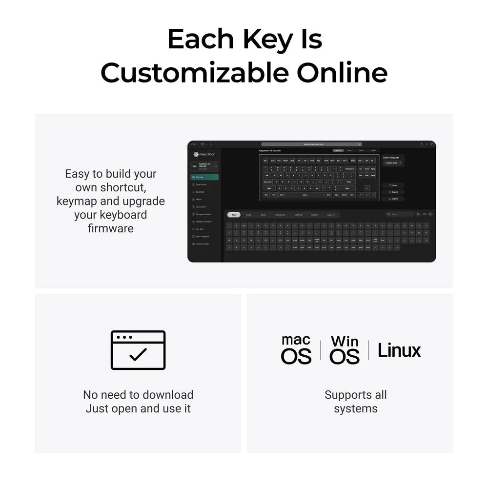 Keychron V3 Ultra 8K Wireless Custom Mechanical Keyboard ISO Layout Collection - Image 7