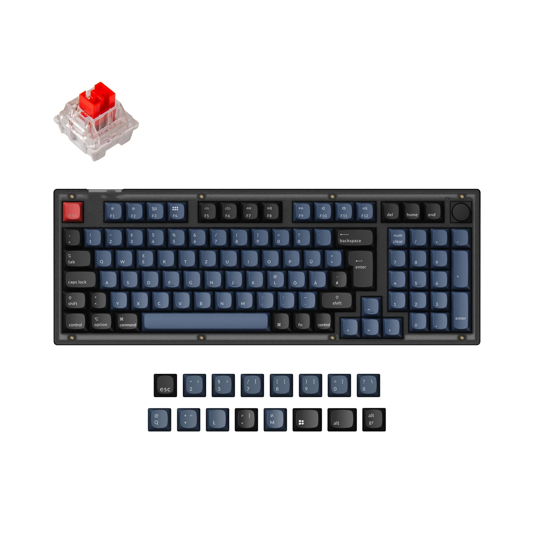 Keychron V5 QMK Custom Mechanical Keyboard ISO Layout Collection - Image 7