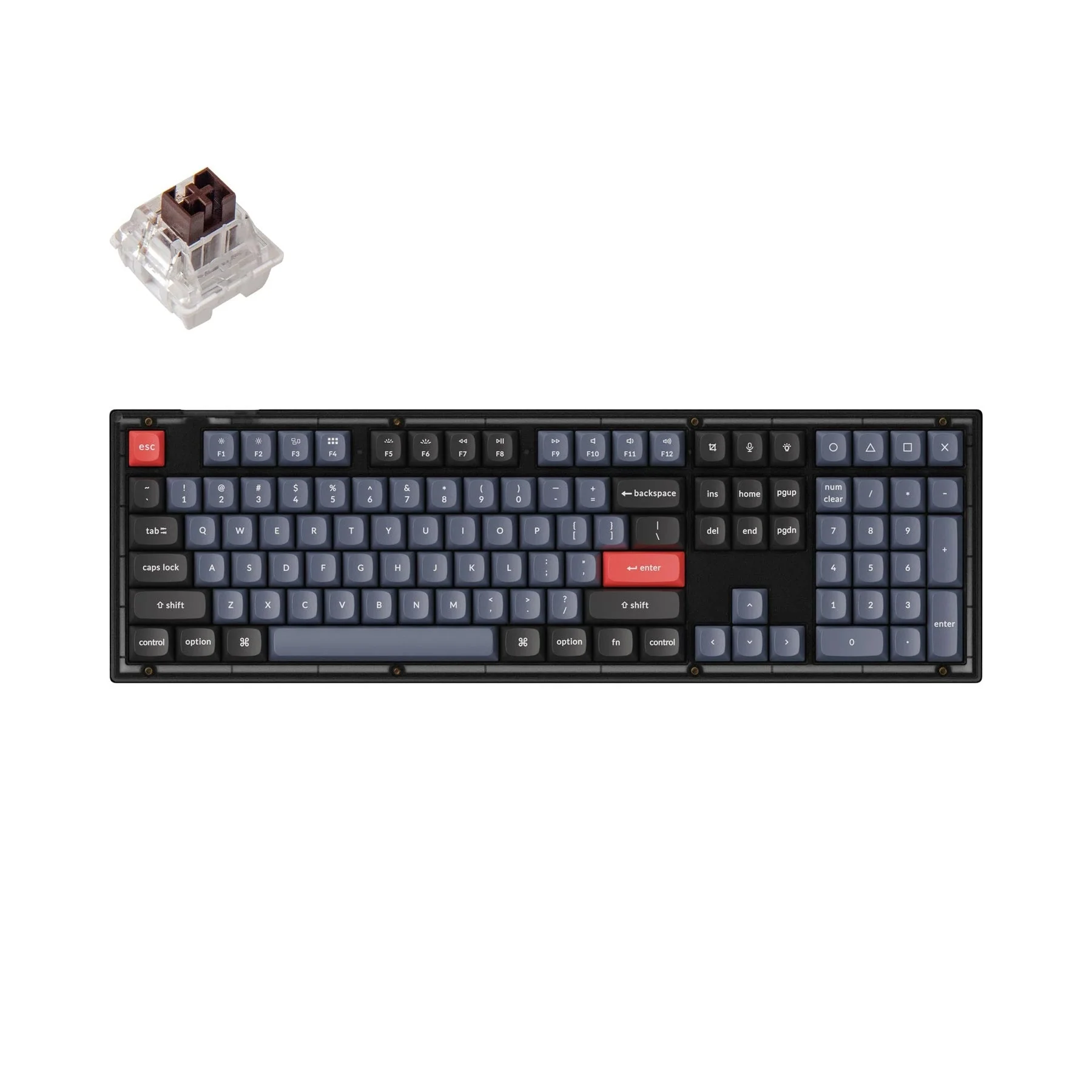 Keychron V6 QMK Wired Custom Mechanical Keyboard(US ANSI Layout) - Image 3